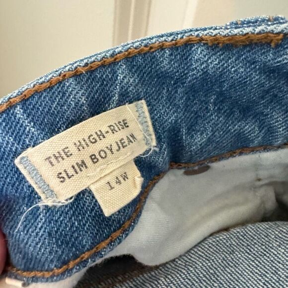 Madewell High Rise Slim Boyjean in Prentice Wash - Picture 11 of 12